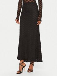 BARDOT Spódnica maxi Adoni 59740SB Czarny Regular Fit. Czarne spódnice Bardot, bez wzorów, z syntetyku, maxi. Za 299.99 zł.