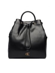 Calvin Klein Plecak Ck Drawstring Backpack LV04F3329G Czarny. Czarne plecaki Calvin Klein, bez wzorów, ze skóry. Za 649.99 zł.