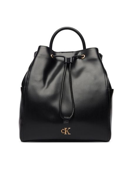Calvin Klein Plecak Ck Drawstring Backpack LV04F3329G Czarny. Czarne plecaki Calvin Klein, bez wzorów, ze skóry. Za 649.99 zł.