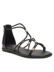 Aldo Sandały Oceriwenflex 13388400 Czarny. Czarne sandały Aldo, bez wzorów, ze skóry, bez obcasa, na płaskiej podeszwie, bez zapięcia. Za 299.99 zł.