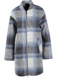 Fuchs Schmitt Wełniany płaszcz w kolorze szaro-błękitnym rozmiar: 42. Niebieskie płaszcze Fuchs Schmitt, bez wzorów, z puchu, bez kaptura. Za 404.99 zł.