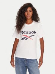 Reebok T-Shirt RK25173CCW Biały Regular Fit. Białe t-shirty Reebok, xs, bez wzorów, z bawełny, bez kołnierzyka, bez ramiączek. Za 99.99 zł.