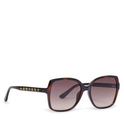 Okulary przeciwsłoneczne Guess. Brązowe okulary przeciwsłoneczne Guess, z aplikacjami. Za 499.99 zł.