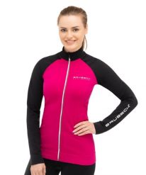 Bluza dresowa termoaktywna rozpinana damska Brubeck Athletic. Czarne bluzy Brubeck, xl, bez wzorów, z dresówki, bez kaptura. Za 239.99 zł.