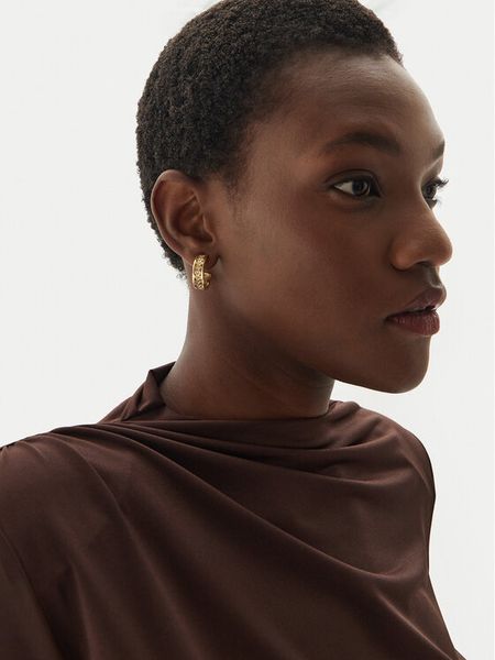 Guess Kolczyki JUBE04 603JW Złoty. Żółte kolczyki Guess, metalowe. Za 149.99 zł.