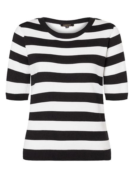 More & More Sweter w kolorze czarno-białym rozmiar: 38. Białe swetry More & More, bez wzorów, bez ramiączek. Za 77.95 zł.