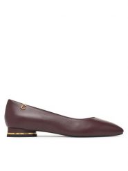 Coccinelle Baleriny C-Everyday Smo E4 U1L 19 01 01 Bordowy. Czerwone baleriny Coccinelle, bez wzorów, ze skóry, bez obcasa. Za 899.99 zł.