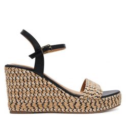 Sandały Gioseppo. Brązowe sandały Gioseppo, bez wzorów, bez obcasa, na koturnie, bez zapięcia. Za 369.99 zł.