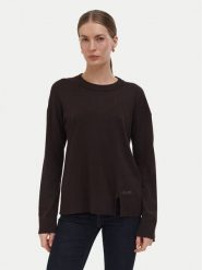 Liu Jo Sweter WF6418 MA16R Brązowy ciemny Regular Fit. Brązowe swetry Liu Jo, xs, bez wzorów, z wiskozy, bez ramiączek. Za 469.99 zł.