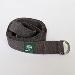 Pasek do jogi z bawełny organicznej Samarali. Szare paski SAMARALI, bez wzorów, z bawełny, sportowe. Za 99.00 zł.