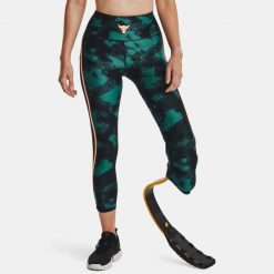 Legginsy damskie Under Armour PROJECT ROCK HeatGear ANKLE LG. Zielone legginsy Under Armour, xs, bez wzorów. Za 169.99 zł.