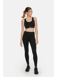 Cardio Bunny Legginsy sportowe "Eclipse" w kolorze czarnym rozmiar: S. Czarne legginsy Cardio Bunny, s, bez wzorów, z materiału, z podwyższonym stanem. Za 89.88 zł.