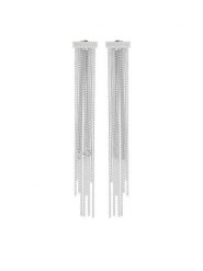Patrizia Pepe Kolczyki 8J1339 M065 S125 Srebrny. Szare kolczyki Patrizia Pepe, metalowe. Za 639.99 zł.