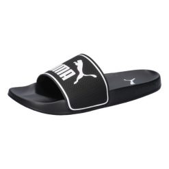 Puma Leadcat 2.0 - Klapki kąpielowe czarno-białe unisex. Białe klapki Puma, bez wzorów, z materiału, bez obcasa. Za 108.35 zł.