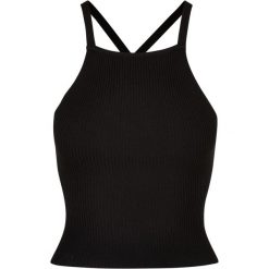 Top Z Dzianiny Żeberkowej Z Krzyżem Na Plecach Dla Pań I Panów. Czarne topy Urban Classics, xl, bez wzorów, z dzianiny, bez kołnierzyka, bez ramiączek. Za 131.99 zł.
