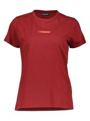 Hummel Koszulka w kolorze bordowym rozmiar: XS. Czerwone bluzki Hummel, xs, bez wzorów, z bawełny, bez kołnierzyka, bez ramiączek. Za 53.04 zł.