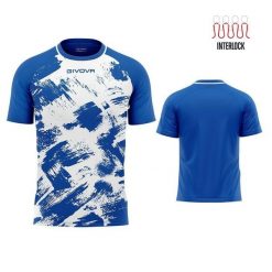 Koszulka Givova Art Interlock Royal-White 2XL. Białe bluzki Givova, xl, bez wzorów, z poliesteru, sportowe, bez kołnierzyka, bez ramiączek. Za 140.99 zł.