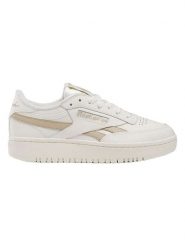 Reebok Skórzane sneakersy "Club C Double Revenge" w kolorze biało-beżowym rozmiar: 36. Białe trampki Reebok, bez wzorów, z materiału, bez zapięcia. Za 217.99 zł.
