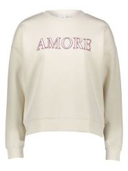 Vila Bluza w kolorze kremowym rozmiar: L. Brązowe bluzy Vila, l, bez wzorów, bez kaptura. Za 91.99 zł.