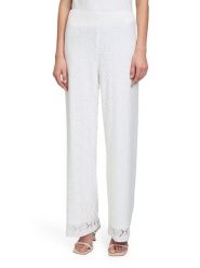 BETTY & CO Spodnie w kolorze białym rozmiar: 38. Białe spodnie materiałowe Betty & Co, bez wzorów, z materiału, z podwyższonym stanem. Za 130.99 zł.