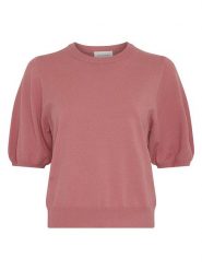 MOSS COPENHAGEN Sweter w kolorze jasnoróżowym rozmiar: M/L. Różowe swetry Moss Copenhagen, l, bez wzorów, bez ramiączek. Za 114.95 zł.