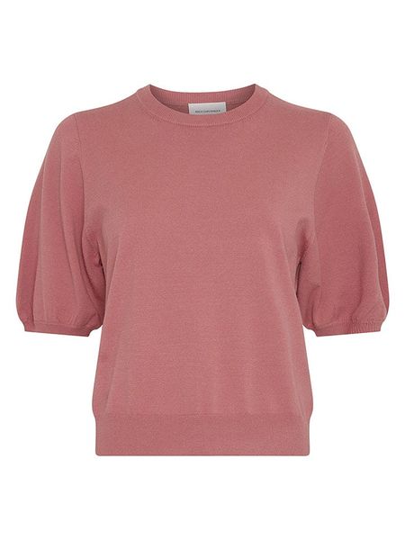 MOSS COPENHAGEN Sweter w kolorze jasnoróżowym rozmiar: M/L. Różowe swetry Moss Copenhagen, l, bez wzorów, bez ramiączek. Za 114.95 zł.