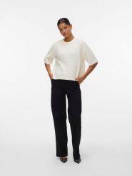 Vero Moda Sweter w kolorze kremowym rozmiar: S. Brązowe swetry Vero Moda, s, bez wzorów, z wełny, bez ramiączek. Za 109.95 zł.