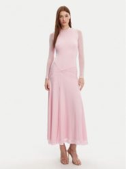 BARDOT Sukienka koktajlowa 58853DB5 Różowy Regular Fit. Czerwone sukienki Bardot, bez wzorów, z syntetyku, wizytowe, bez kołnierzyka, bez ramiączek. Za 299.99 zł.