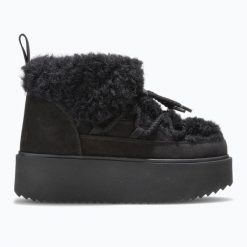 INUIKII TEDDY PLATFORM Śniegowce damskie. Czarne trapery i śniegowce Inuikii, z wełny. Za 959.99 zł.