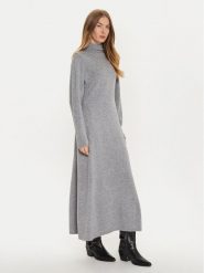 MAX&Co. Sukienka dzianinowa 2426326014200 Szary Regular Fit. Szare sukienki MAX&Co., l, bez wzorów, z dzianiny, bez kołnierzyka, bez ramiączek. Za 599.99 zł.