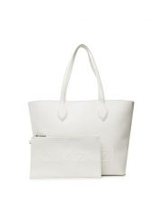 QUAZI Torebka MQS-B-001-03 Biały. Białe shopper QUAZI, bez wzorów, ze skóry, bez dodatków. Za 178.99 zł.