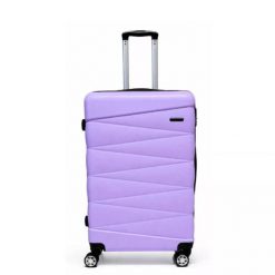 Walizka na kółkach Sapphire ST-2240 fioletowa - średnia M DUO. Fioletowe walizki Sapphire, bez wzorów, średnie. W wyprzedaży za 119.00 zł.