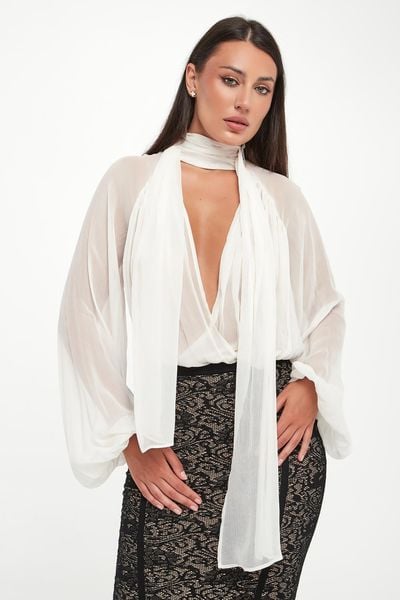 Body z szarfą ELISABETTA FRANCHI. Body Elisabetta Franchi, bez wzorów. Za 1,539.00 zł.
