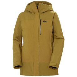 Damska kurtka narciarska z kapturem Helly Hansen Snowplay. Brązowe kurtki narciarskie Helly Hansen, bez wzorów, z kapturem, narciarskie. Za 1,344.50 zł.