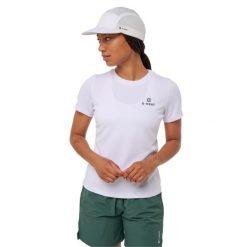 Damski T-shirt Chłodzący z Ochroną UV JadeCool. Białe t-shirty G-HEAT, bez wzorów, bez kołnierzyka, bez ramiączek. Za 152.66 zł.