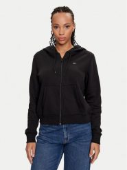 Tommy Jeans Bluza Flag DW0DW19729 Czarny Regular Fit. Czarne bluzy Tommy Jeans, s, bez wzorów, z bawełny, bez kaptura. Za 249.99 zł.