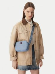 Tommy Jeans Torebka Tjw Ess Daily Crossover AW0AW18769 Niebieski. Niebieskie listonoszki Tommy Jeans, bez wzorów, z jeansu, bez dodatków. Za 289.99 zł.