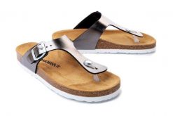DR. BRINKMANN 700994-9 anthrazit, klapki/japonki profilaktyczne damskie. Szare klapki Dr. Brinkmann, bez wzorów, bez obcasa. Za 204.90 zł.