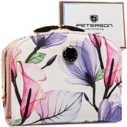 Portfel damski Peterson PTN 1830-F8 wzór 1. Portfele Peterson, bez wzorów, ze skóry. Za 69.99 zł.