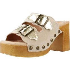 Sandały MTNG 53631M Beżowy. Brązowe sandały mtng, bez wzorów, ze skóry, bez obcasa, bez zapięcia. Za 177.99 zł.