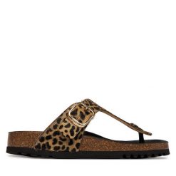 Japonki Scholl. Brązowe klapki Scholl, bez wzorów, bez obcasa. Za 505.99 zł.